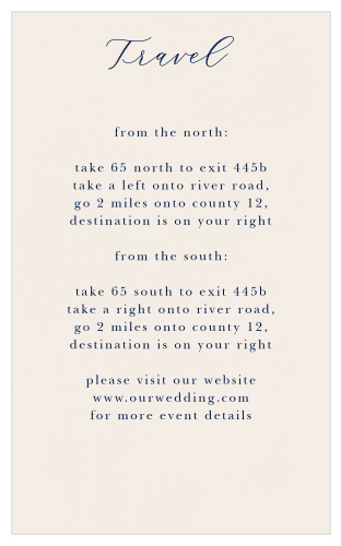 Moody Calligraphy Direction Cards