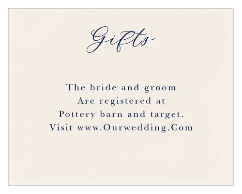 Moody Calligraphy Registry Cards