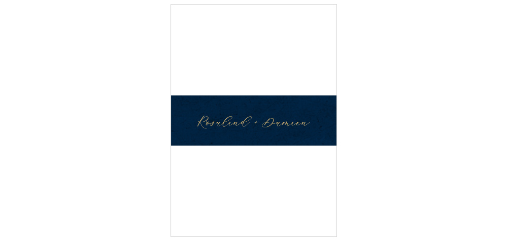 Moody Calligraphy Wedding Belly Bands