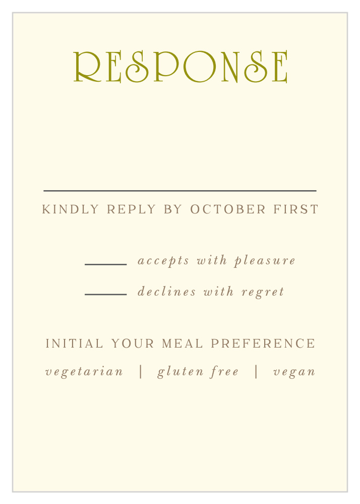 Irish Deco Response Cards