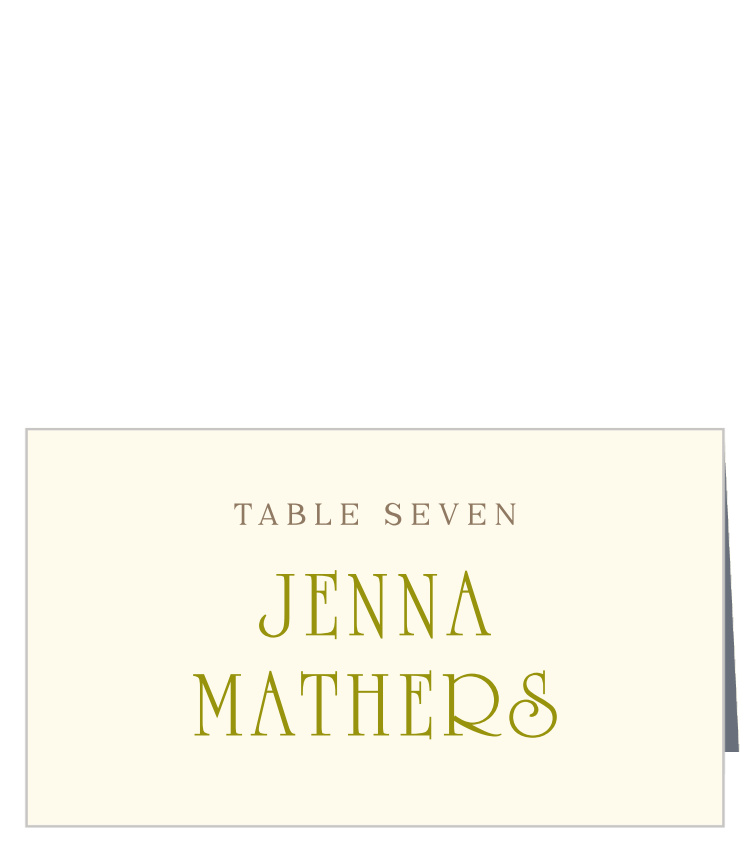 Irish Deco Place Cards