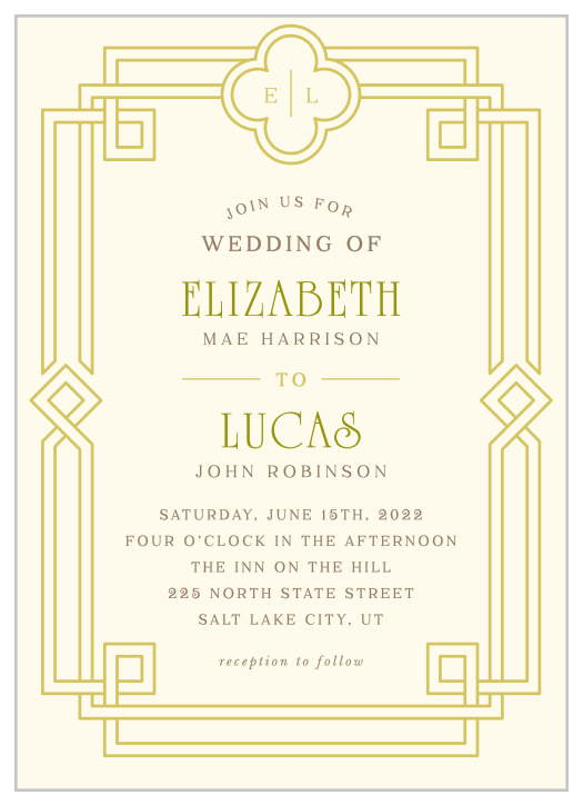 Our Irish Deco Wedding Invitations are a perfectly gorgeous way to announce the special day. 