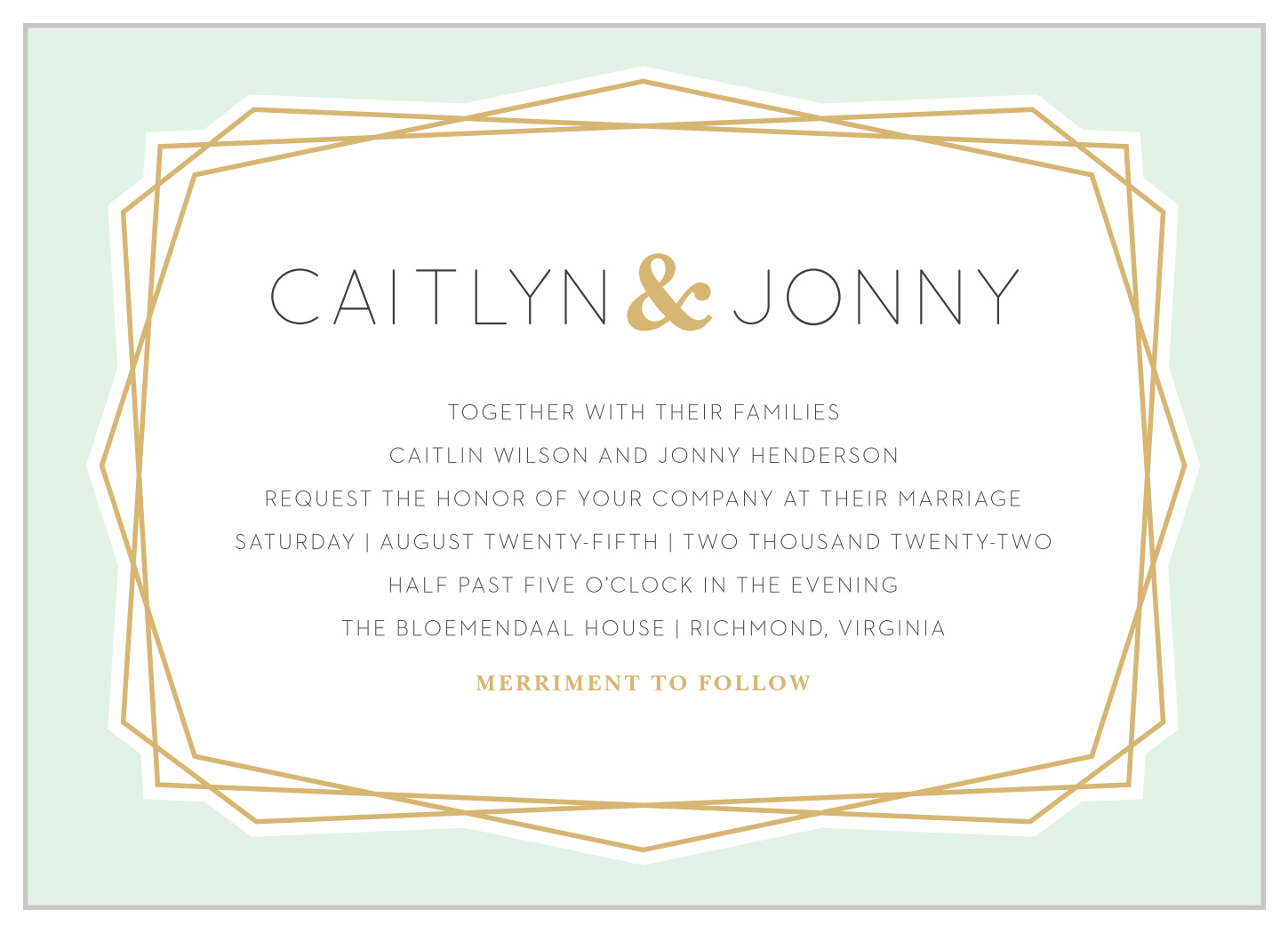 Modern Simplicity Wedding Invitations