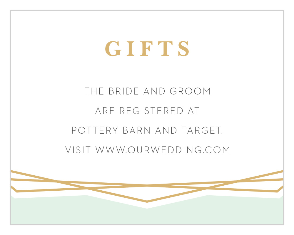 Modern Simplicity Registry Cards