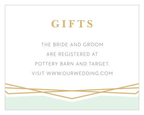 Modern Simplicity Registry Cards