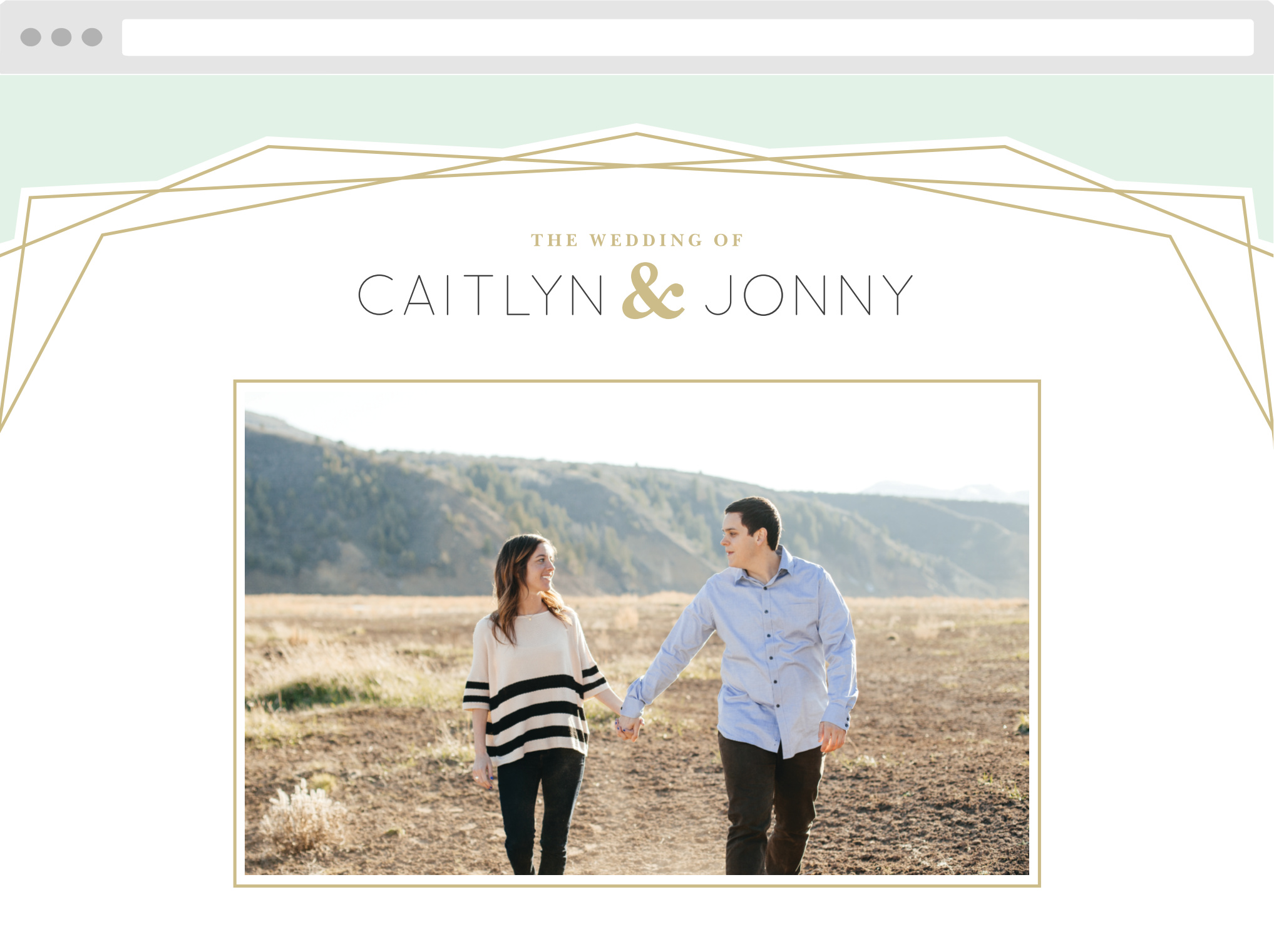 Modern Simplicity Wedding Website