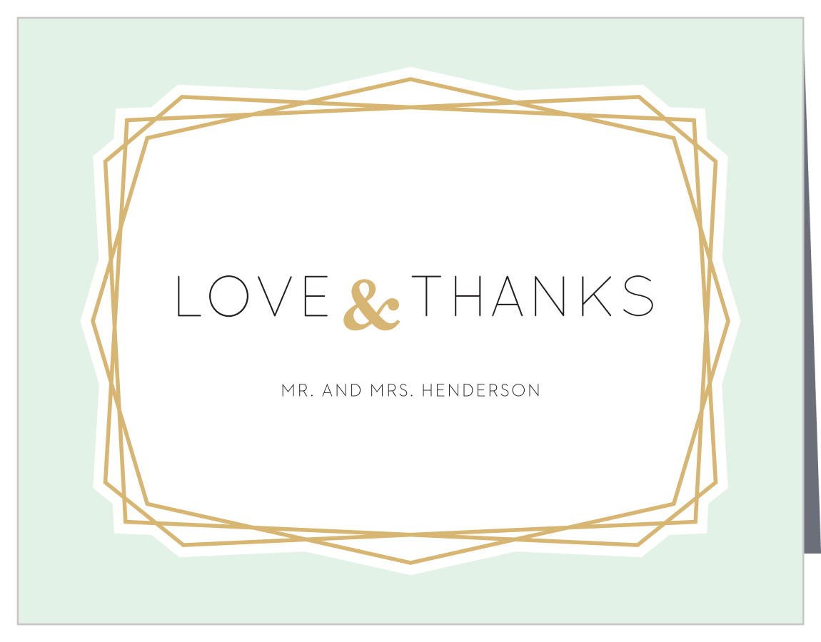 Modern Simplicity Wedding Thank You Cards