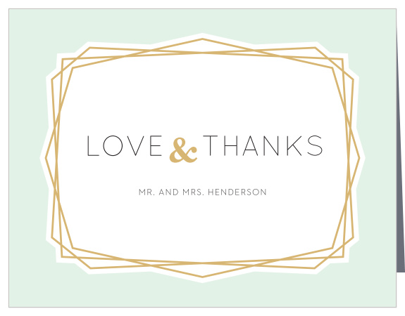 Modern Simplicity Wedding Thank You Cards