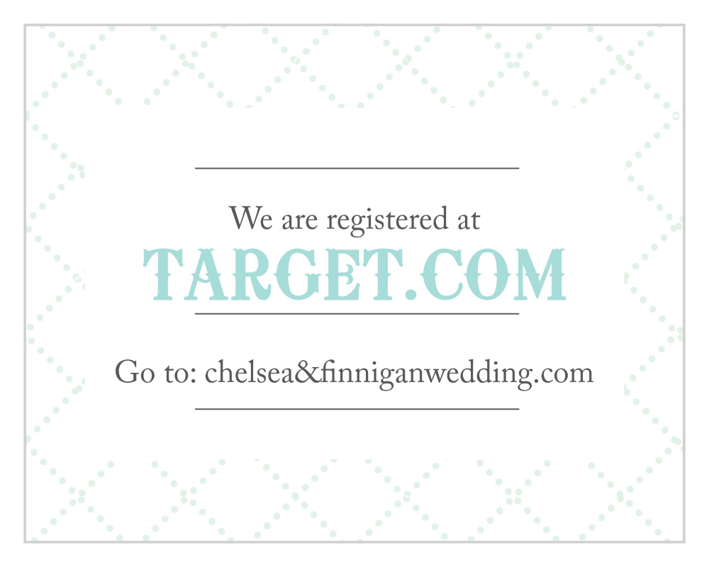 Dotted Flourish Registry Cards
