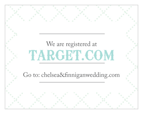 Dotted Flourish Registry Cards