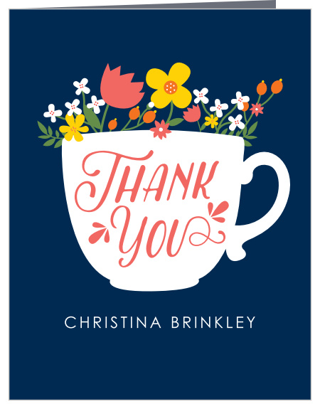 Ladies Tea Bridal Shower Thank You Cards