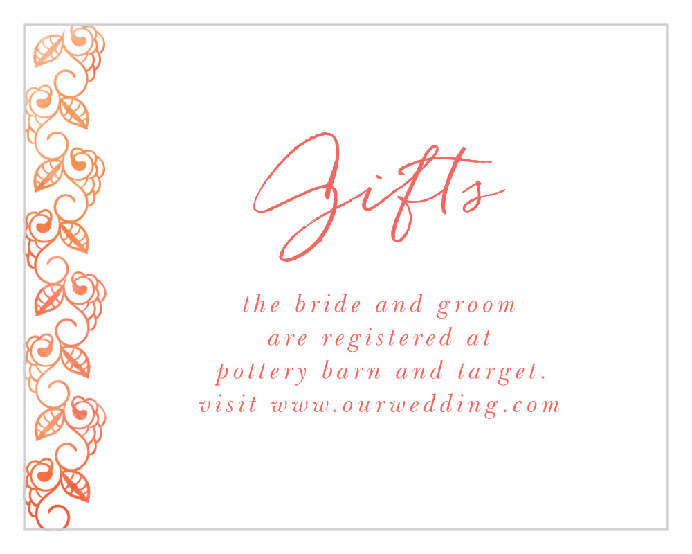 Painted Love Registry Cards