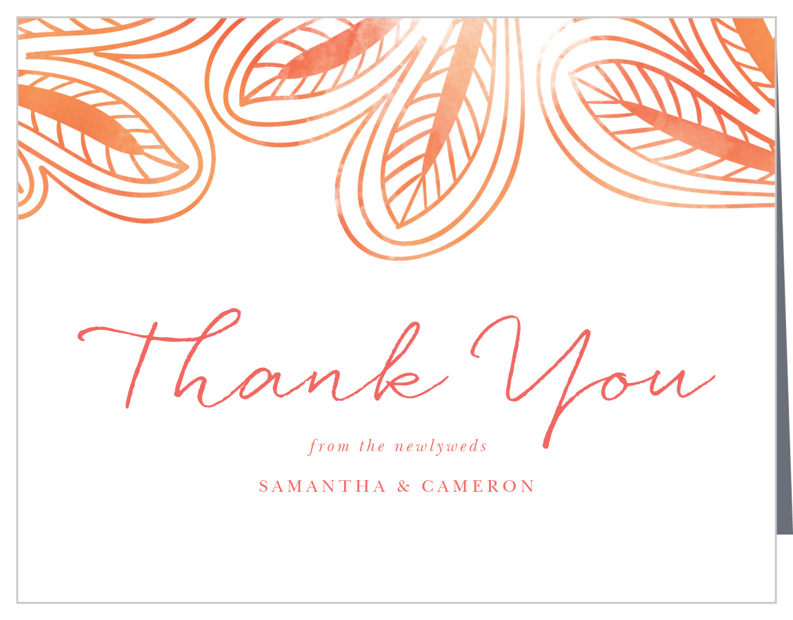 Painted Love Wedding Thank You Cards