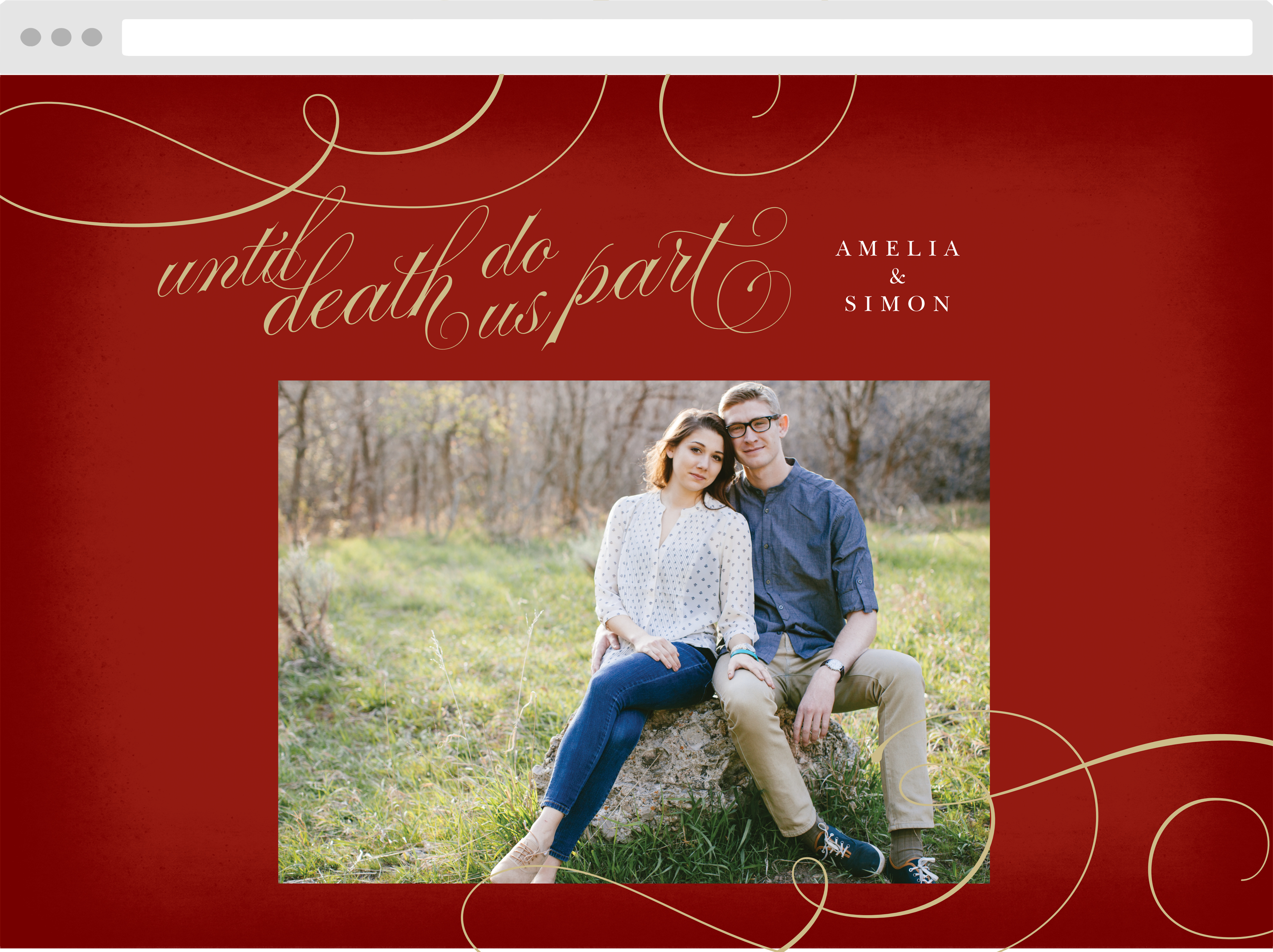 Eternal Love Wedding Website