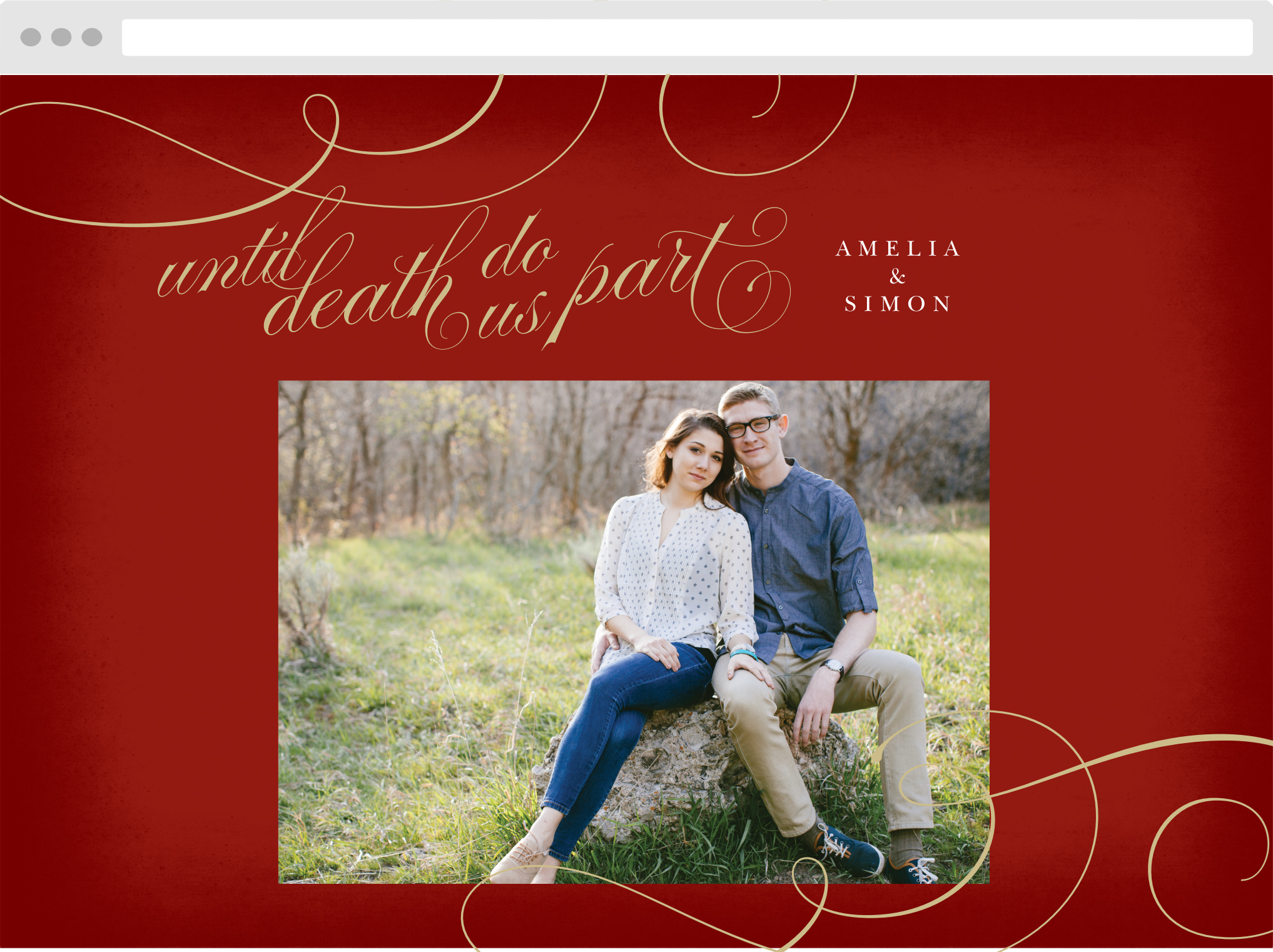 Eternal Love Wedding Website