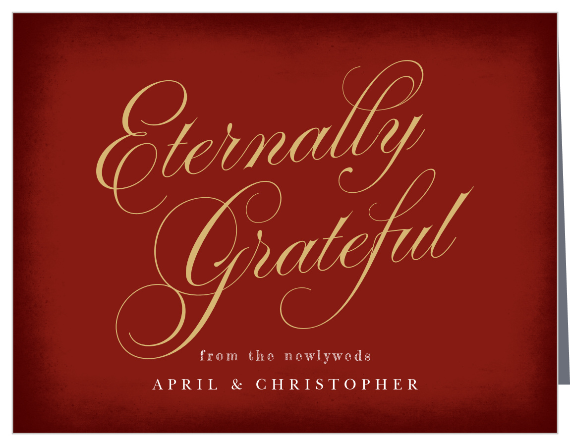 Eternal Love Wedding Thank You Cards