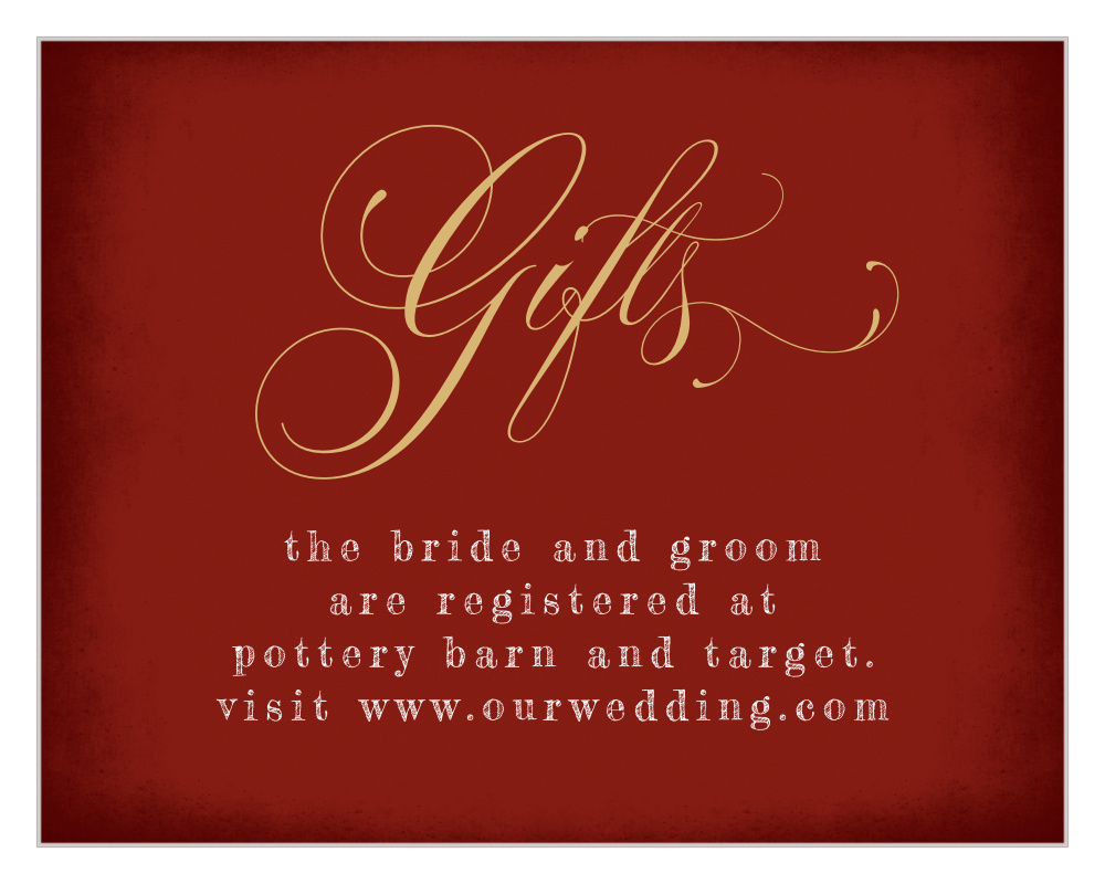Eternal Love Registry Cards