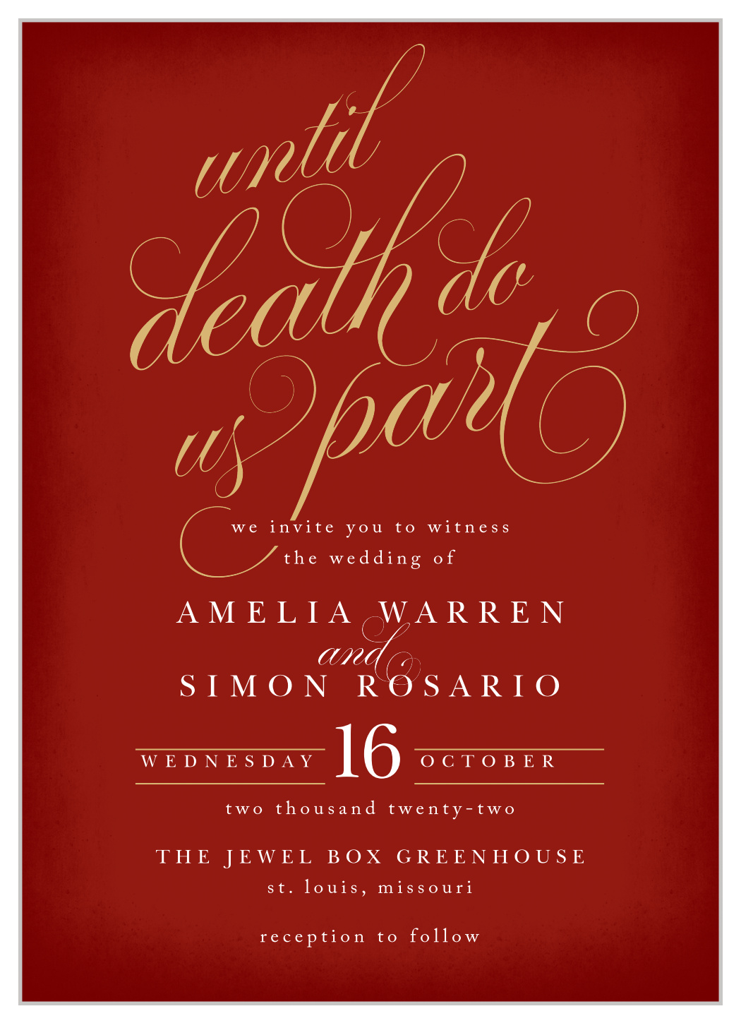 Eternal Love Wedding Invitations