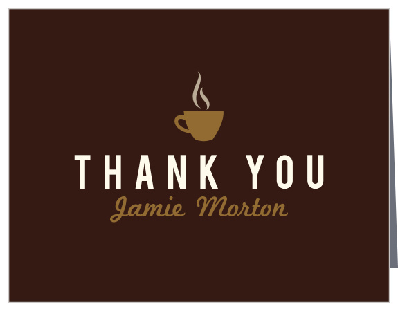 Love is Brewing Bridal Shower Thank You Cards