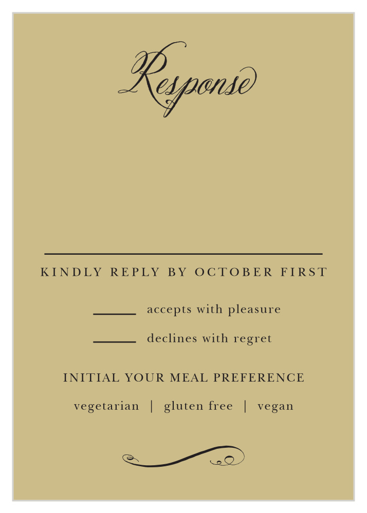 Gothic Script Response Cards