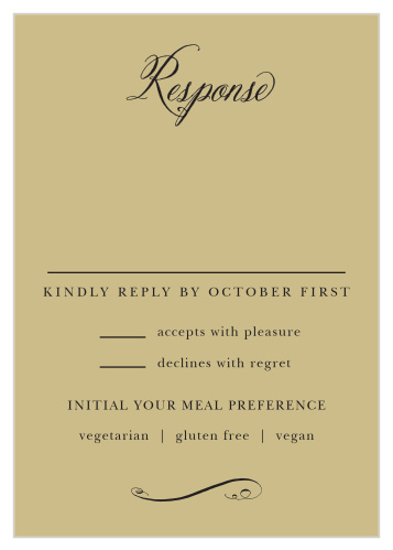 Gothic Script Response Cards