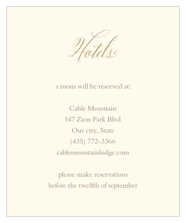 Vines & Leaves Accommodation Cards