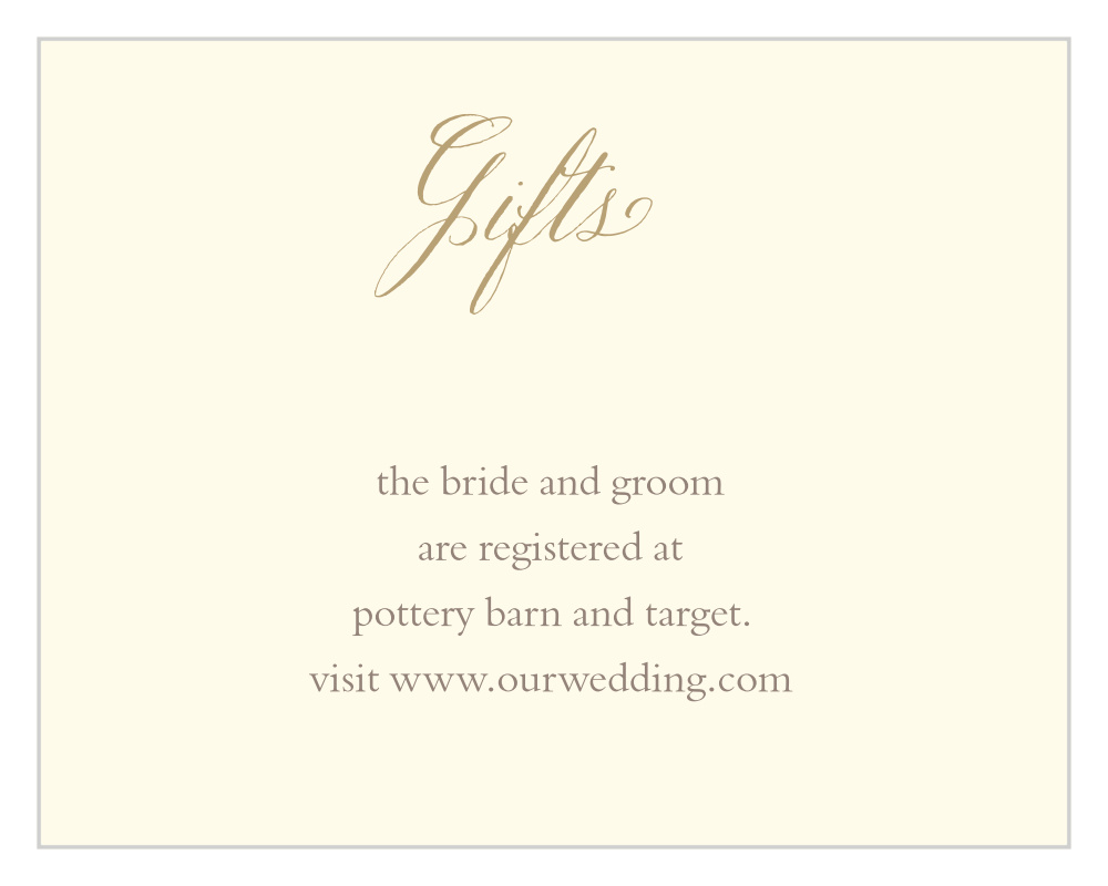 Vines & Leaves Registry Cards
