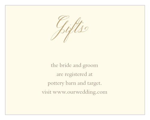 Vines & Leaves Registry Cards