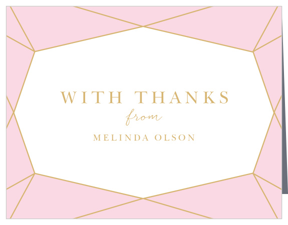 Simply Bejeweled Bridal Shower Thank You Cards
