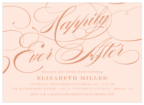 Happily Ever After Bridal Shower Invitations ensure you celebrate with those you hold dear.