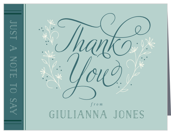 Fairytale Romance Bridal Shower Thank You Cards
