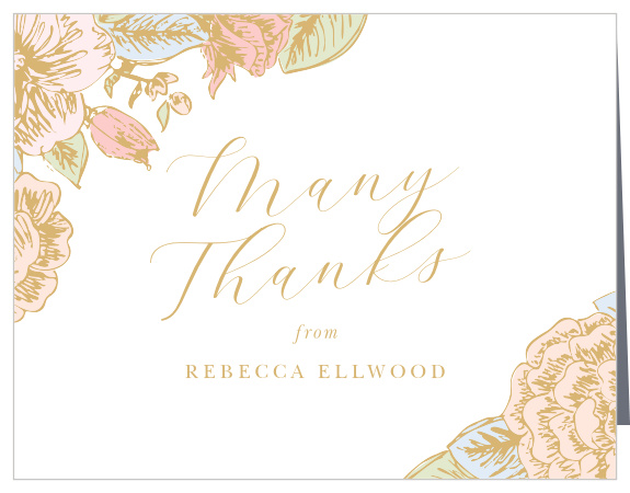 Peony Garden Bridal Shower Thank You Cards