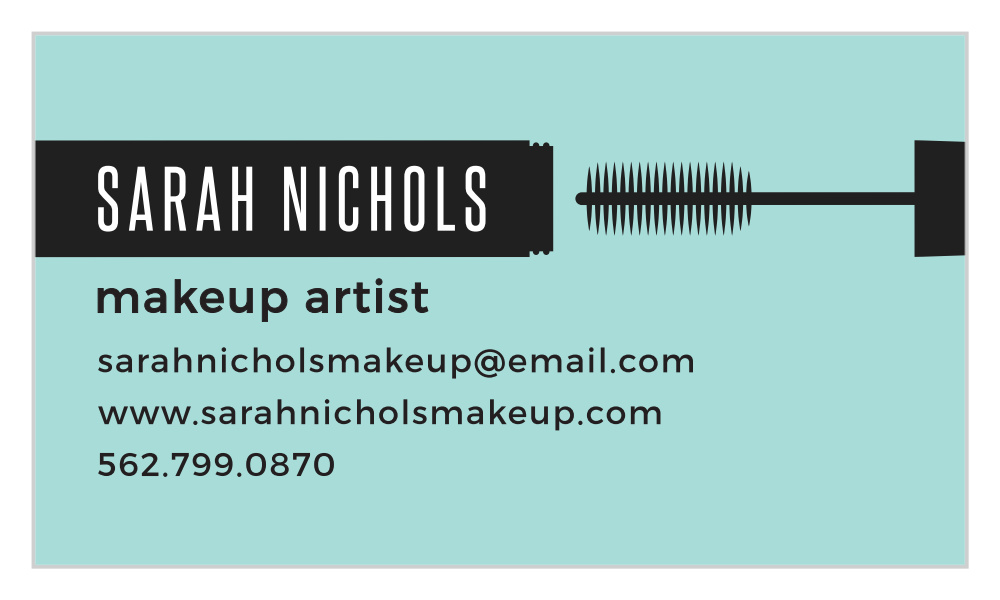 Bold Mascara Business Cards