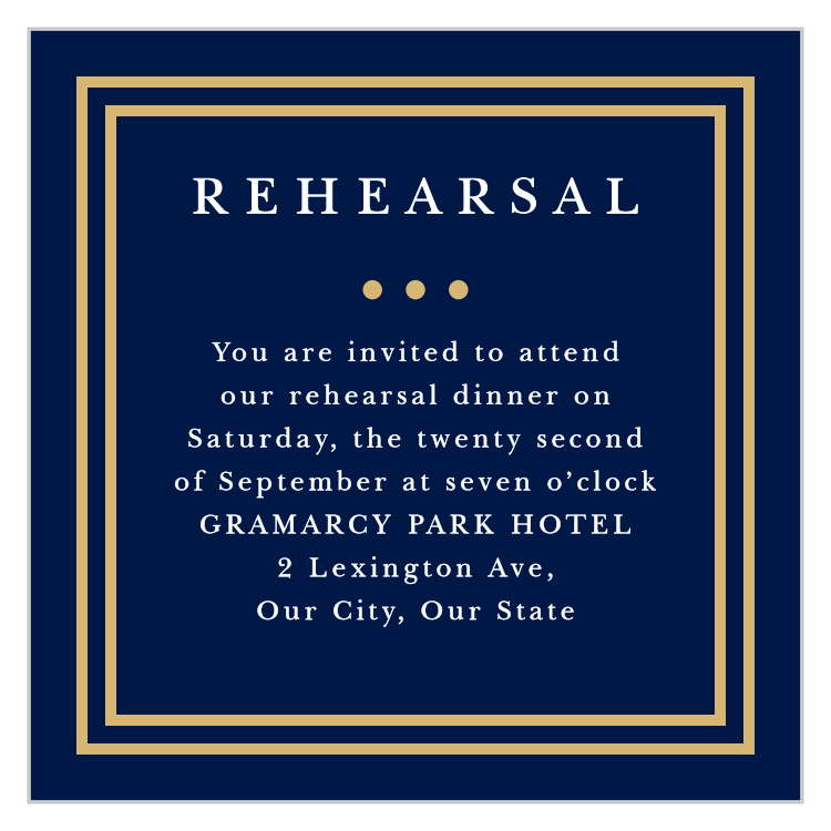 Simple Square Rehearsal Cards