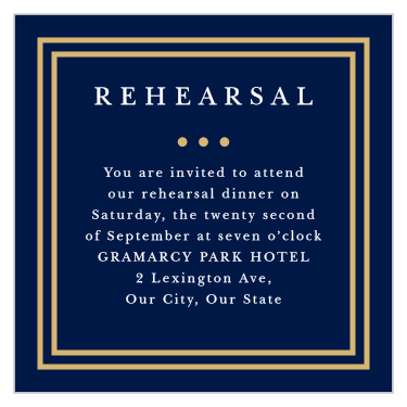 Simple Square Rehearsal Cards