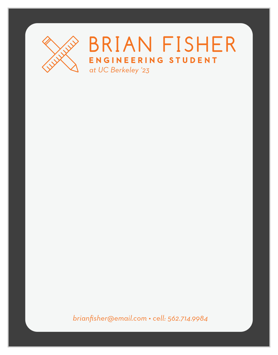 Engineering Student Business Stationery