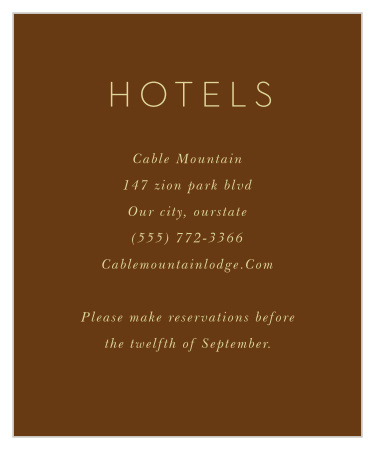 Fall Leaves Accommodation Cards