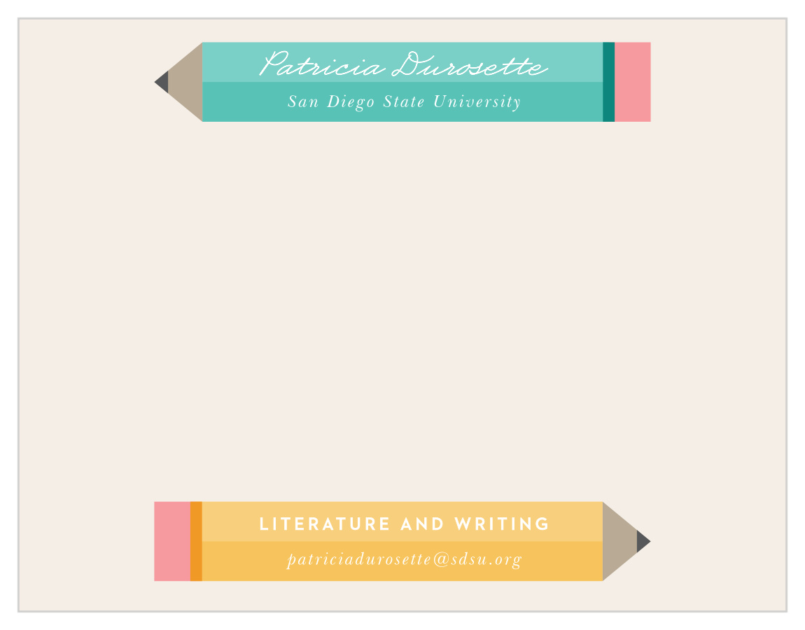Writing Student Business Stationery