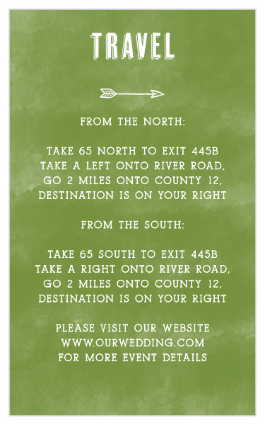 Woodsy Mountain Direction Cards