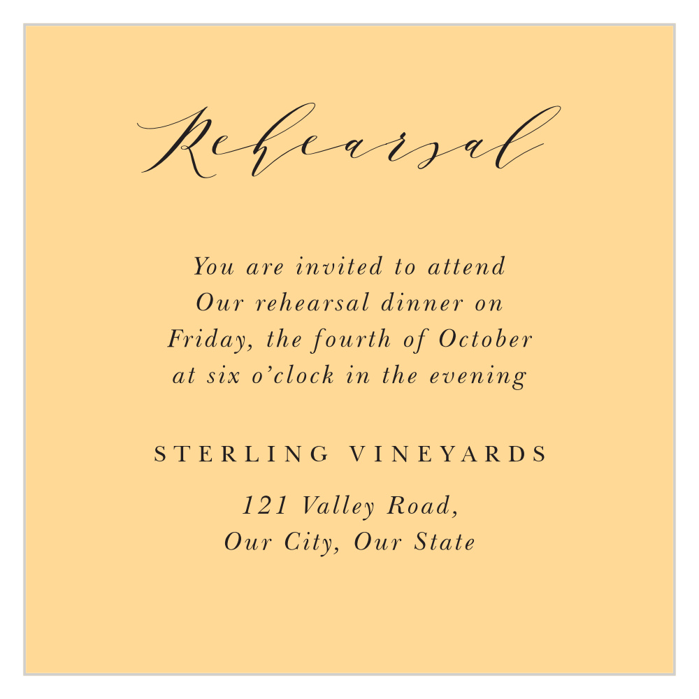 Tuscany Vineyard Rehearsal Cards