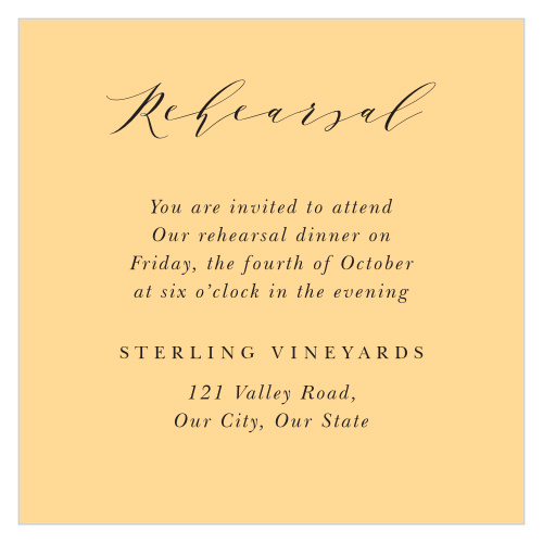 Tuscany Vineyard Rehearsal Cards