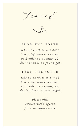 Tuscany Vineyard Direction Cards