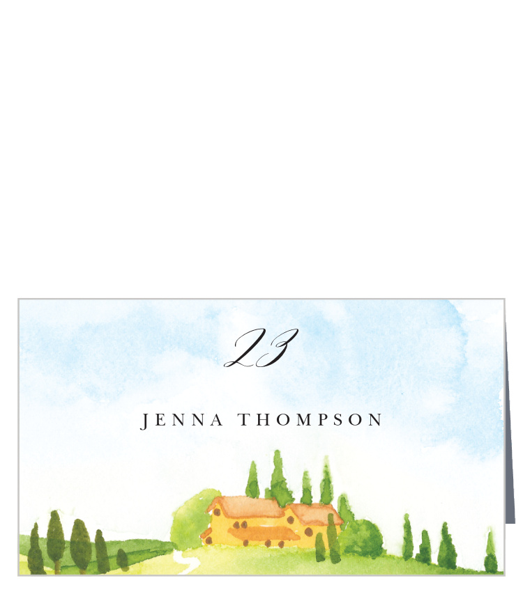 Tuscany Vineyard Place Cards