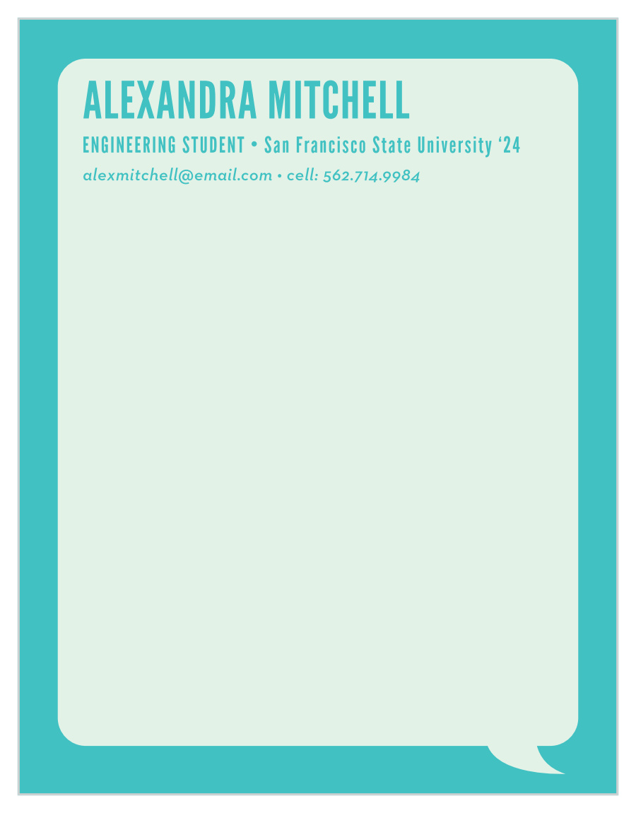 Speech Bubble Business Stationery