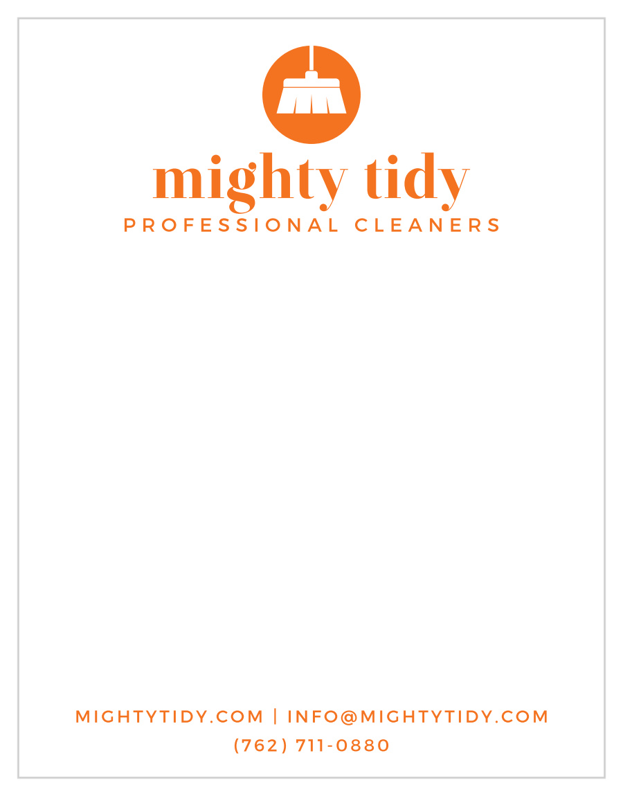 Modern Broom Business Stationery