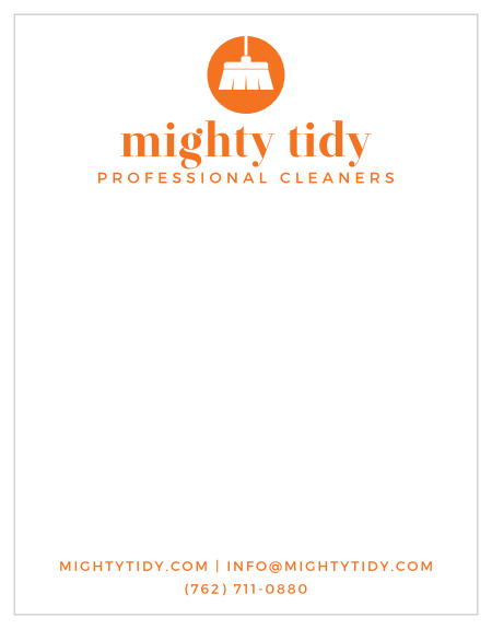 Modern Broom Business Stationery