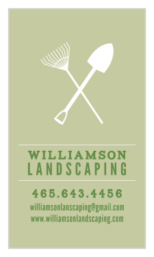 Rake & Shovel Business Cards