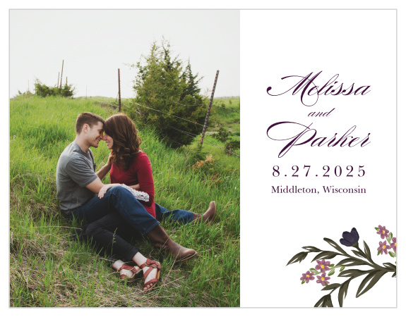 Our Blooming Frame Save-the-Date Cards will be a beautiful memento that your loved ones will keep for months to come. 