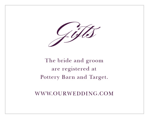 Blooming Frame Registry Cards