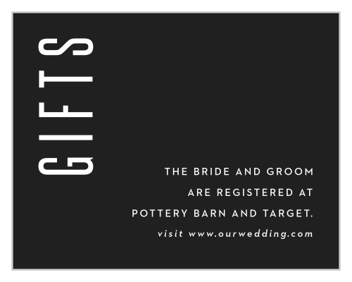 Minimal Print Registry Cards